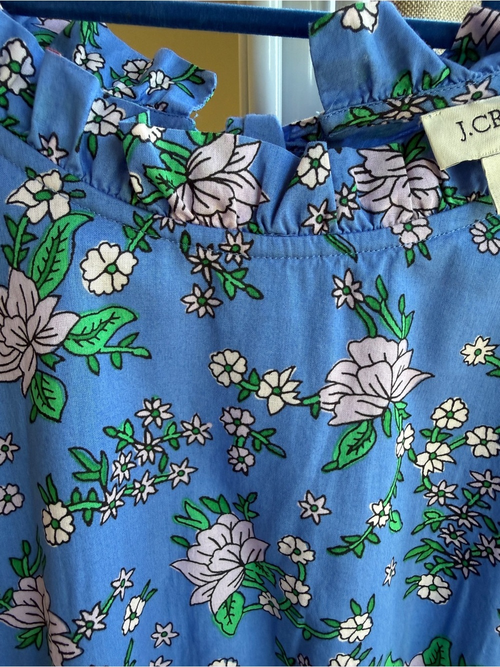 J Crew Blue Floral Dress Size 4 - Picture 11 of 13